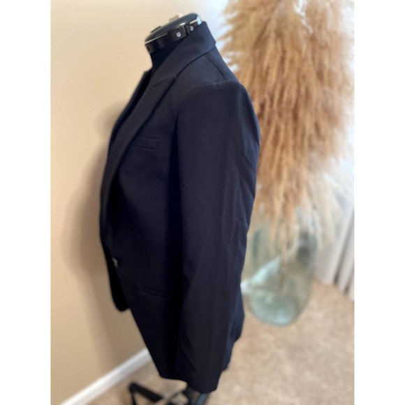 Express Black Super Soft Twill Boyfriend Oversize Peak Lapel Blazer Size M - Picture 7 of 8